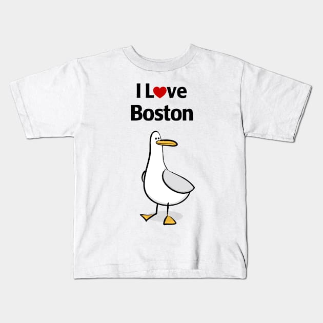 I Love Boston Kids T-Shirt by MonkeyTshirts